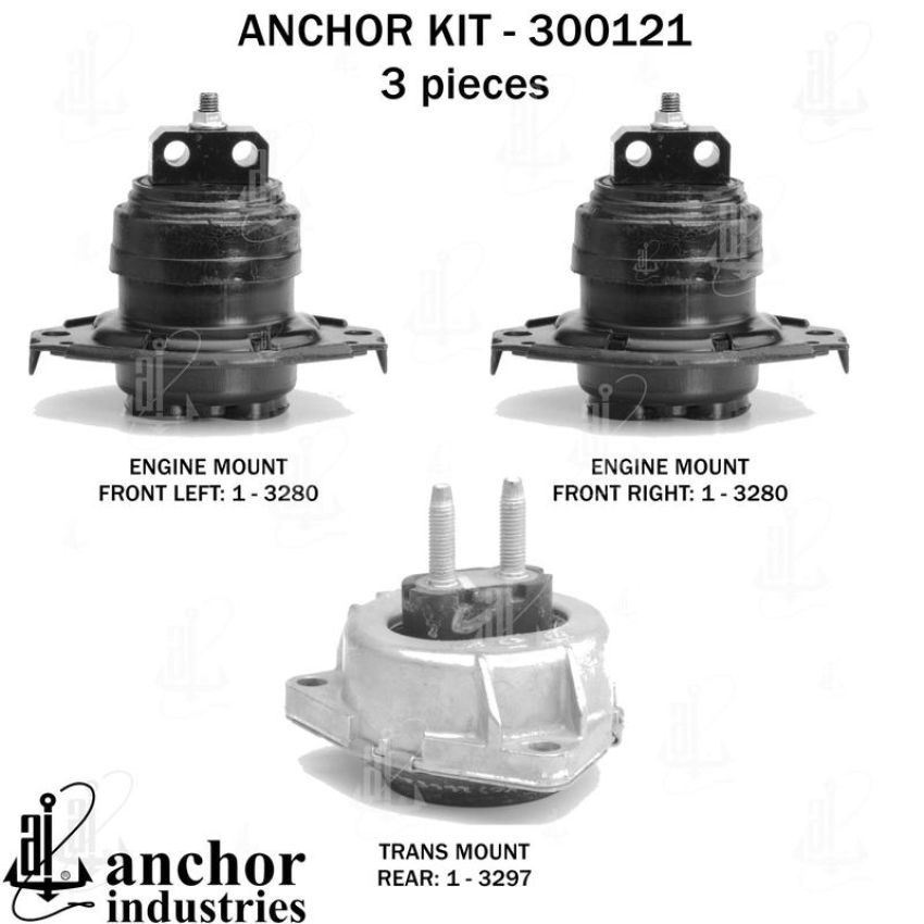 ANCHOR MOUNTS 300121 ENGINE MNT KIT