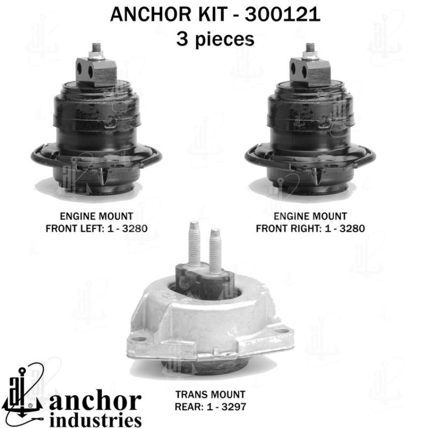 ANCHOR MOUNTS 300121 ENGINE MNT KIT