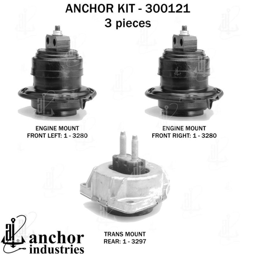 ANCHOR MOUNTS 300121 ENGINE MNT KIT