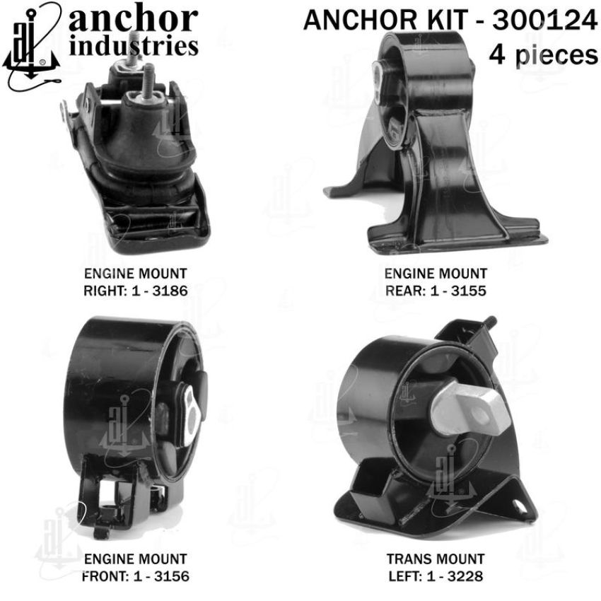 ANCHOR MOUNTS 300124 ENGINE MNT KIT