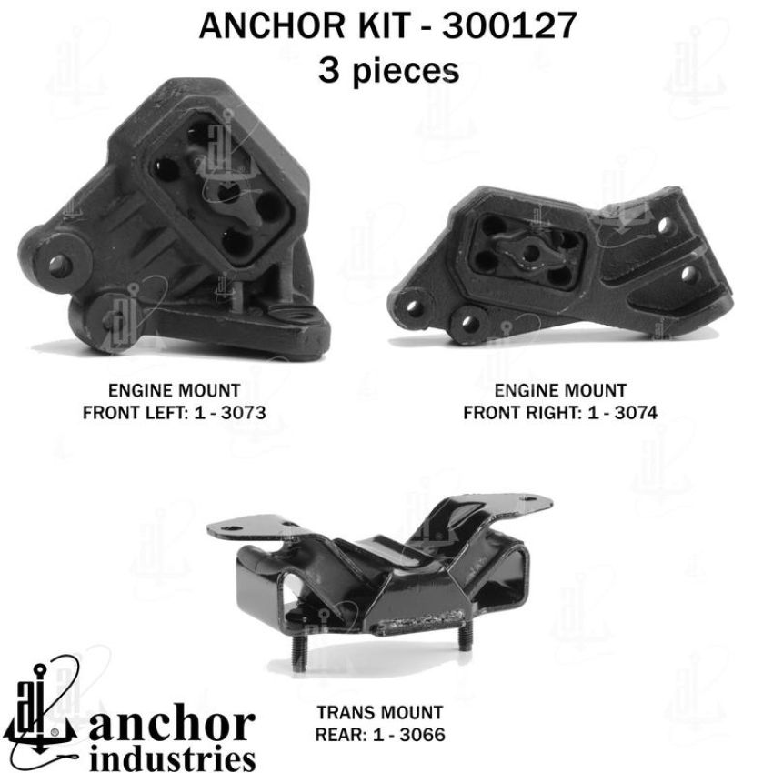 ANCHOR MOUNTS 300127 ENGINE MNT KIT