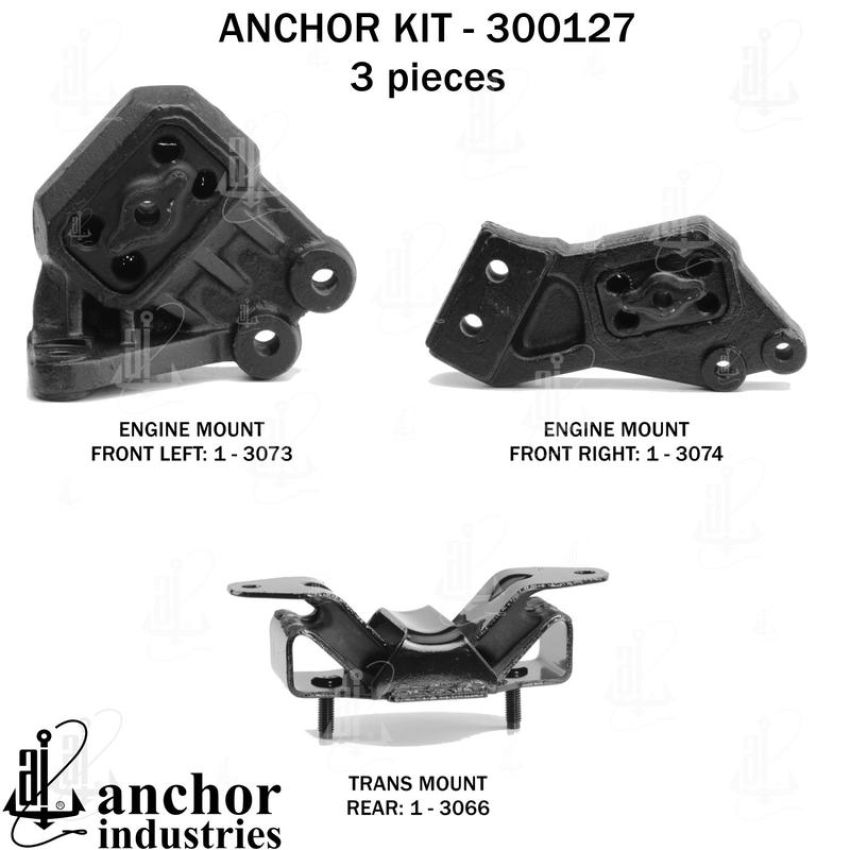 ANCHOR MOUNTS 300127 ENGINE MNT KIT