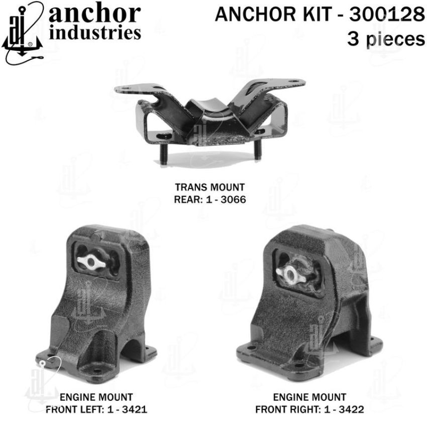ANCHOR MOUNTS 300128 ENGINE MNT KIT
