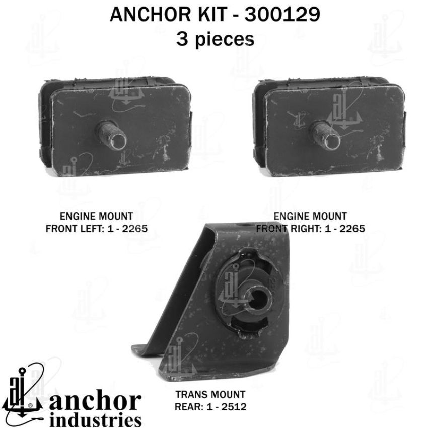 ANCHOR MOUNTS 300129 ENGINE MNT KIT