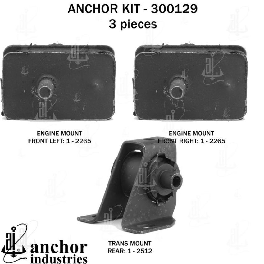 ANCHOR MOUNTS 300129 ENGINE MNT KIT