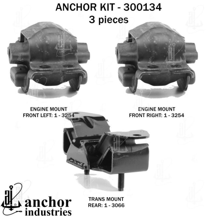 ANCHOR MOUNTS 300134 ENGINE MNT KIT