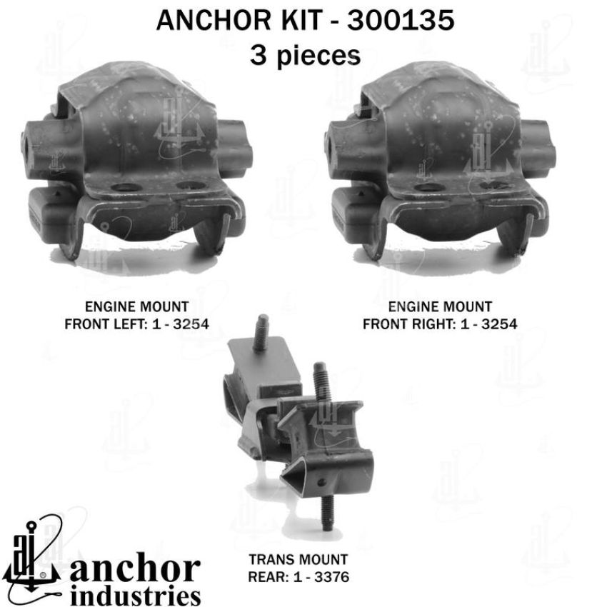 ANCHOR MOUNTS 300135 ENGINE MNT KIT