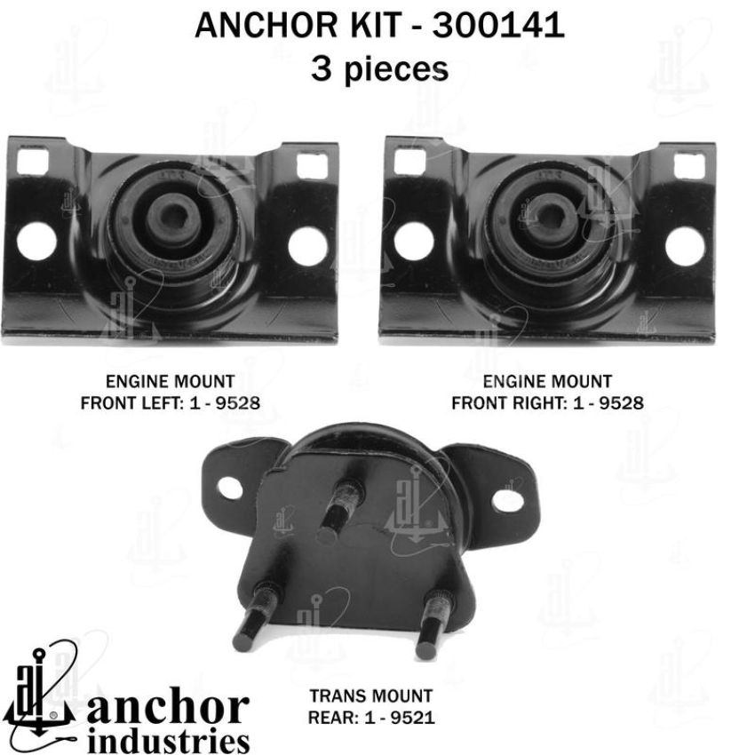 ANCHOR MOUNTS 300141 ENGINE MNT KIT