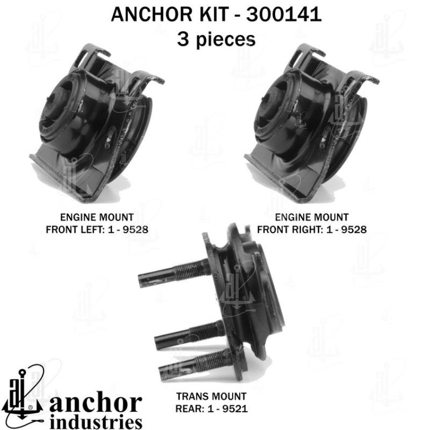 ANCHOR MOUNTS 300141 ENGINE MNT KIT