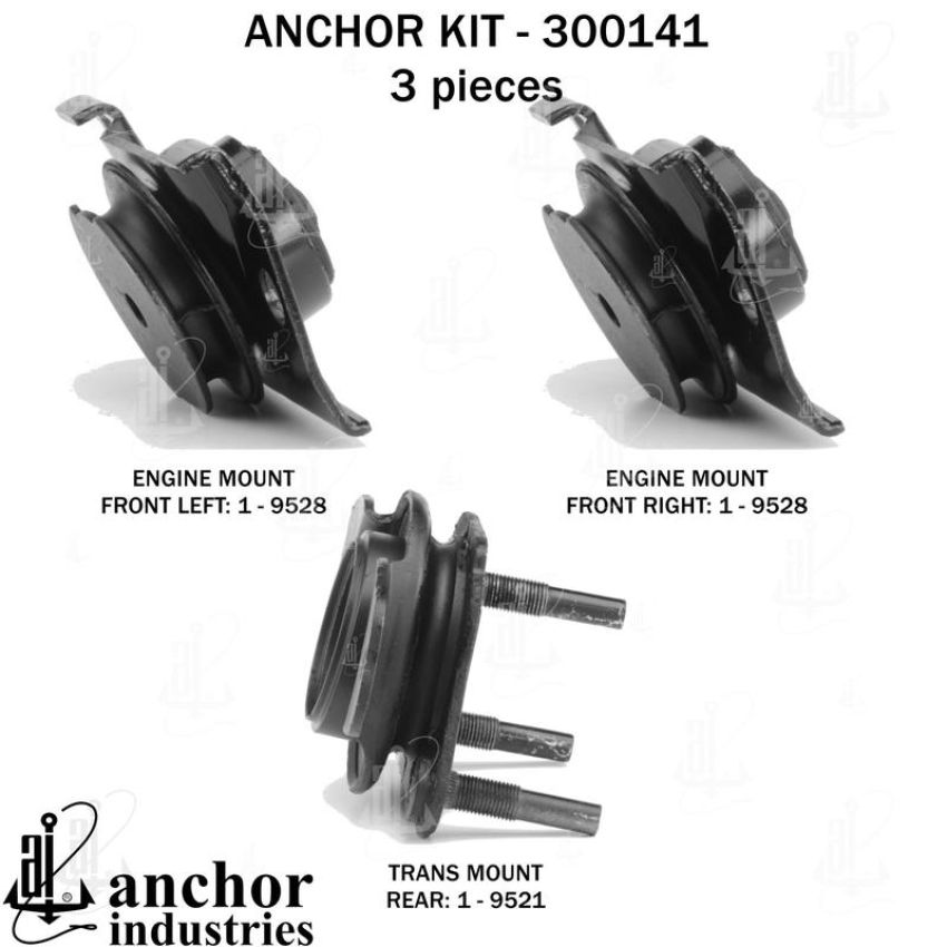 ANCHOR MOUNTS 300141 ENGINE MNT KIT