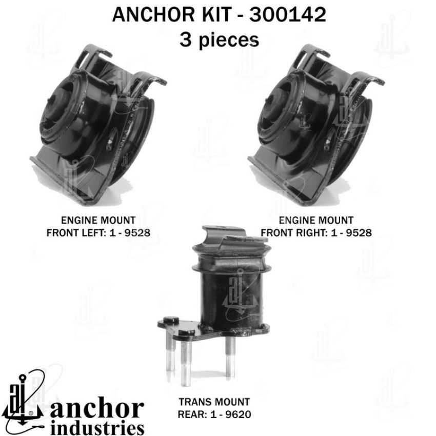 ANCHOR MOUNTS 300142 ENGINE MNT KIT