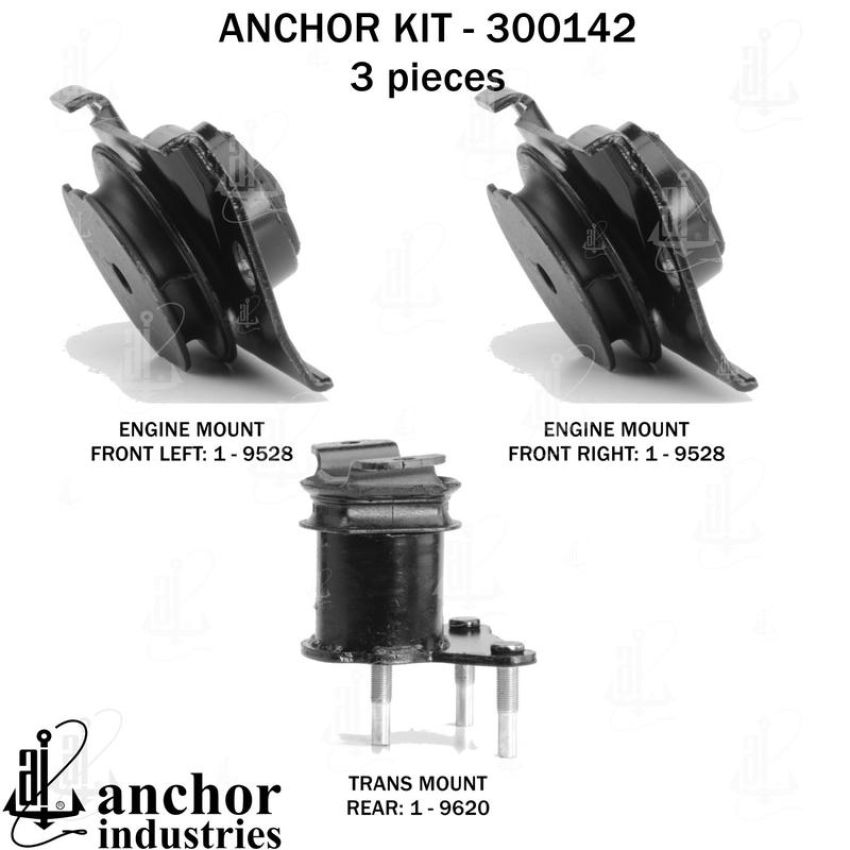 ANCHOR MOUNTS 300142 ENGINE MNT KIT