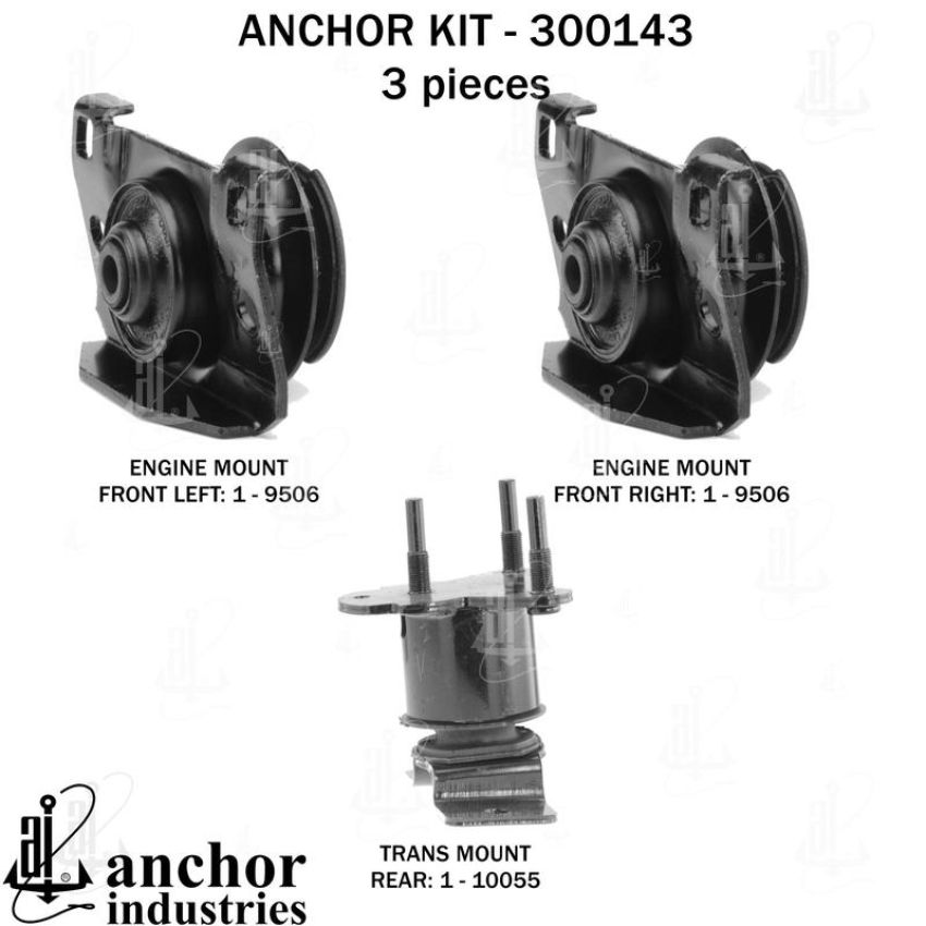 ANCHOR MOUNTS 300143 ENGINE MNT KIT