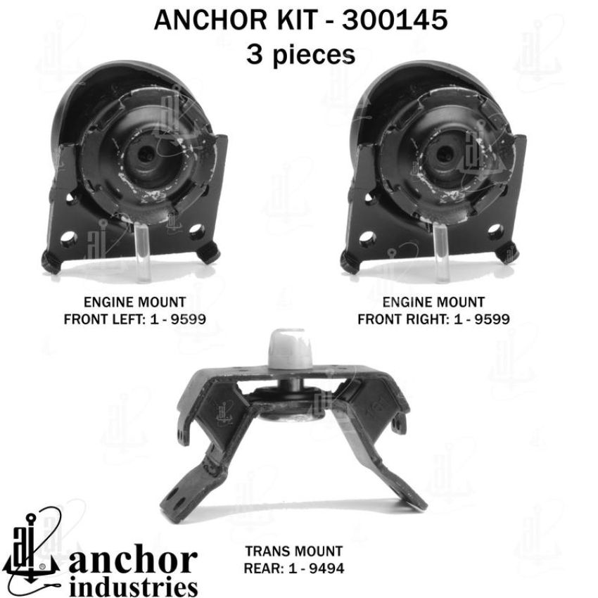 ANCHOR MOUNTS 300145 ENGINE MNT KIT