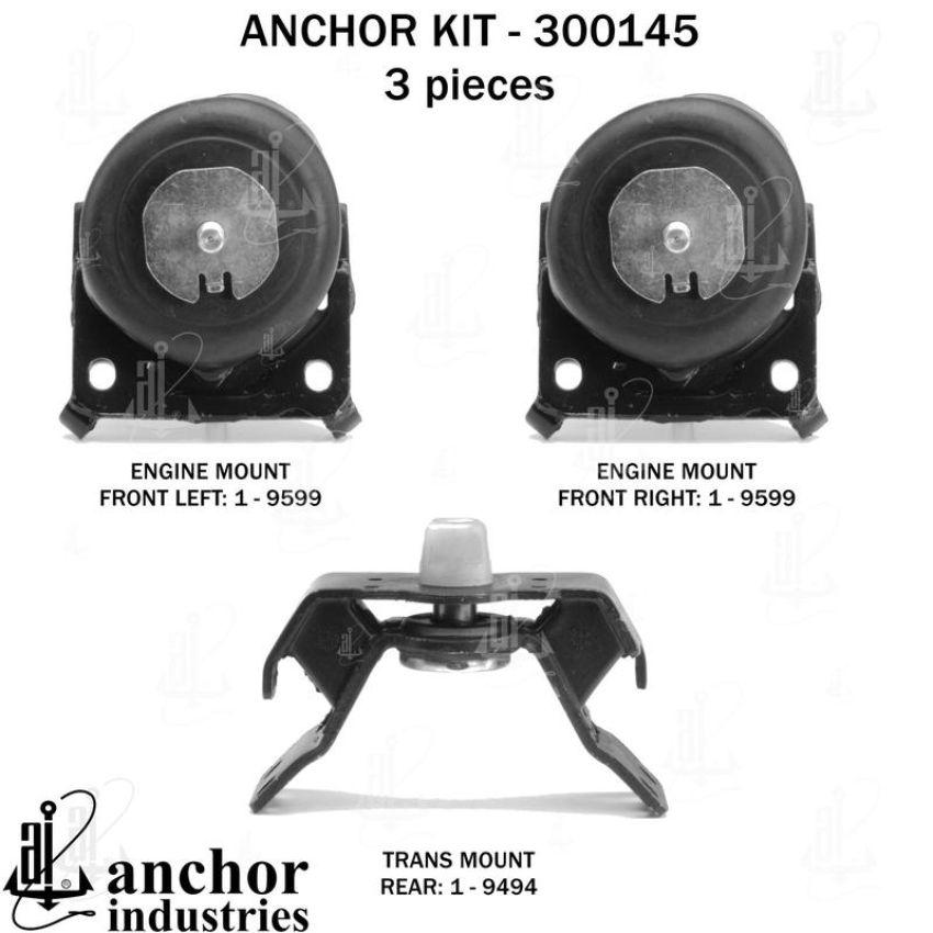 ANCHOR MOUNTS 300145 ENGINE MNT KIT