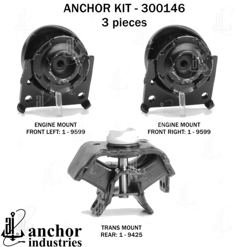 ANCHOR MOUNTS 300146 ENGINE MNT KIT