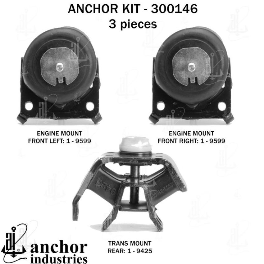 ANCHOR MOUNTS 300146 ENGINE MNT KIT