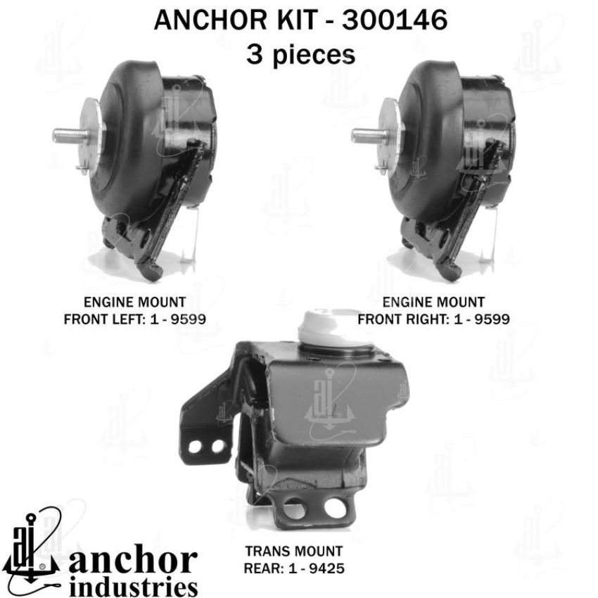 ANCHOR MOUNTS 300146 ENGINE MNT KIT