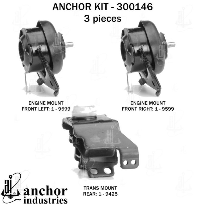 ANCHOR MOUNTS 300146 ENGINE MNT KIT