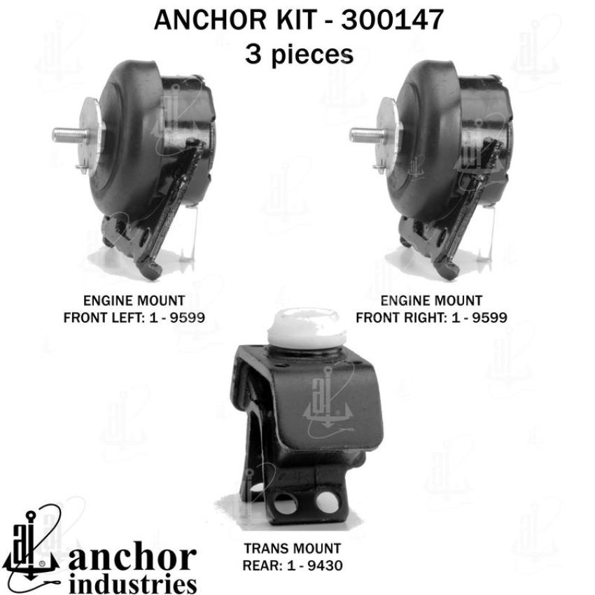 ANCHOR MOUNTS 300147 ENGINE MNT KIT