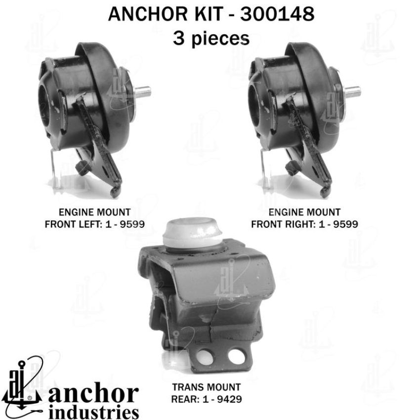 ANCHOR MOUNTS 300148 ENGINE MNT KIT