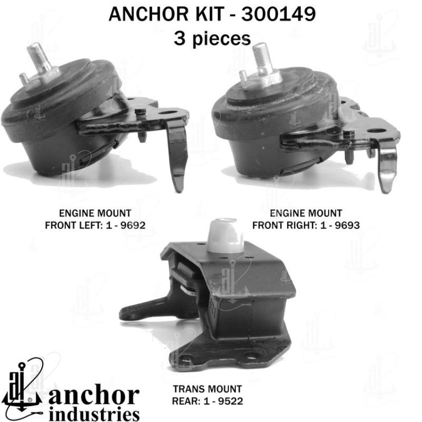 ANCHOR MOUNTS 300149 ENGINE MNT KIT