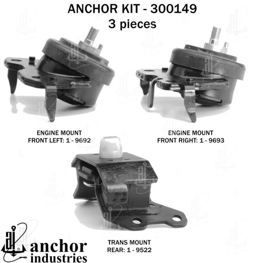 ANCHOR MOUNTS 300149 ENGINE MNT KIT