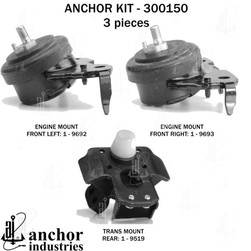 ANCHOR MOUNTS 300150 ENGINE MNT KIT