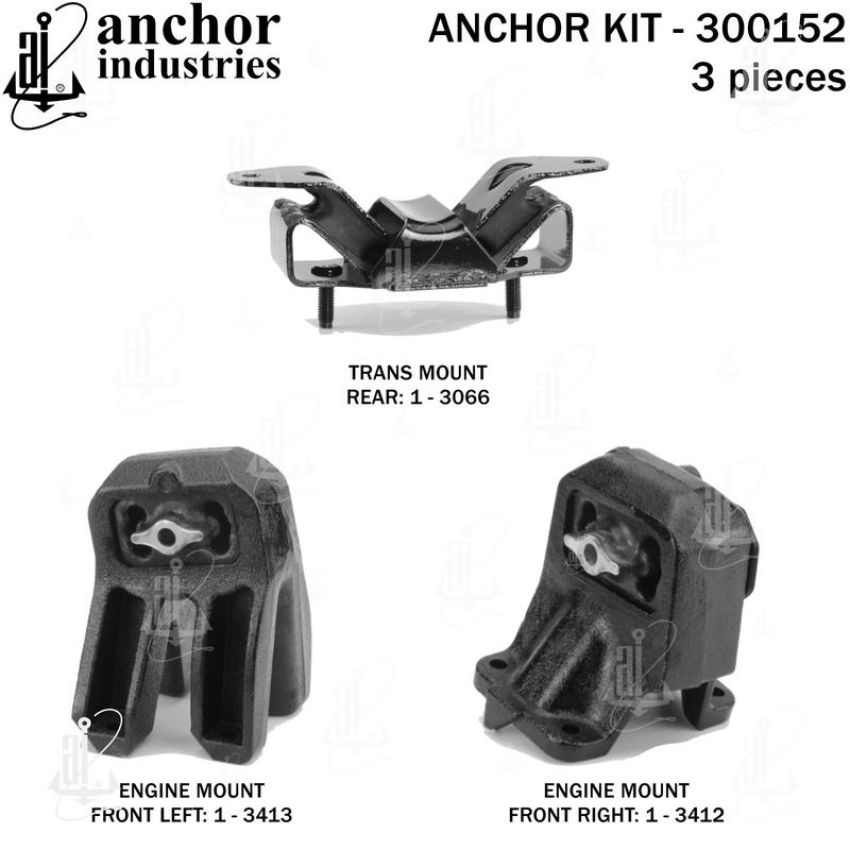 ANCHOR MOUNTS 300152 ENGINE MNT KIT