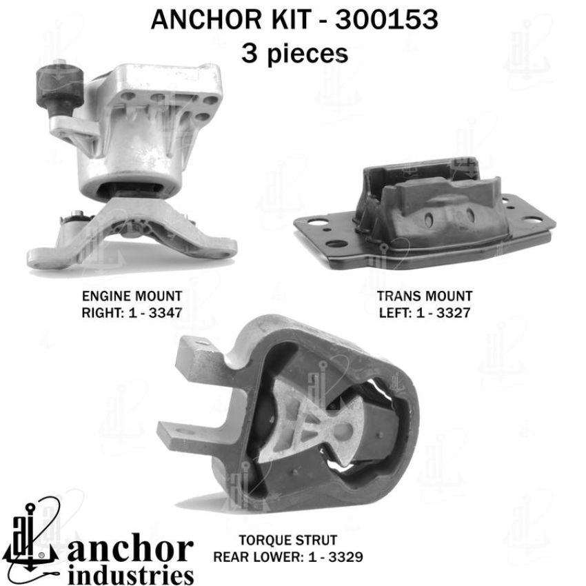 ANCHOR MOUNTS 300153 ENGINE MNT KIT