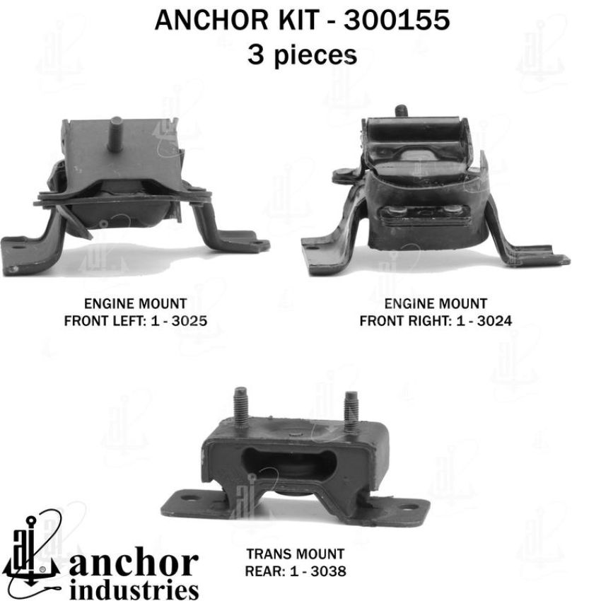 ANCHOR MOUNTS 300155 ENGINE MNT KIT