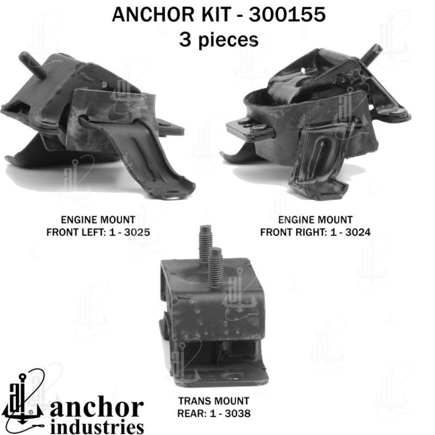 ANCHOR MOUNTS 300155 ENGINE MNT KIT