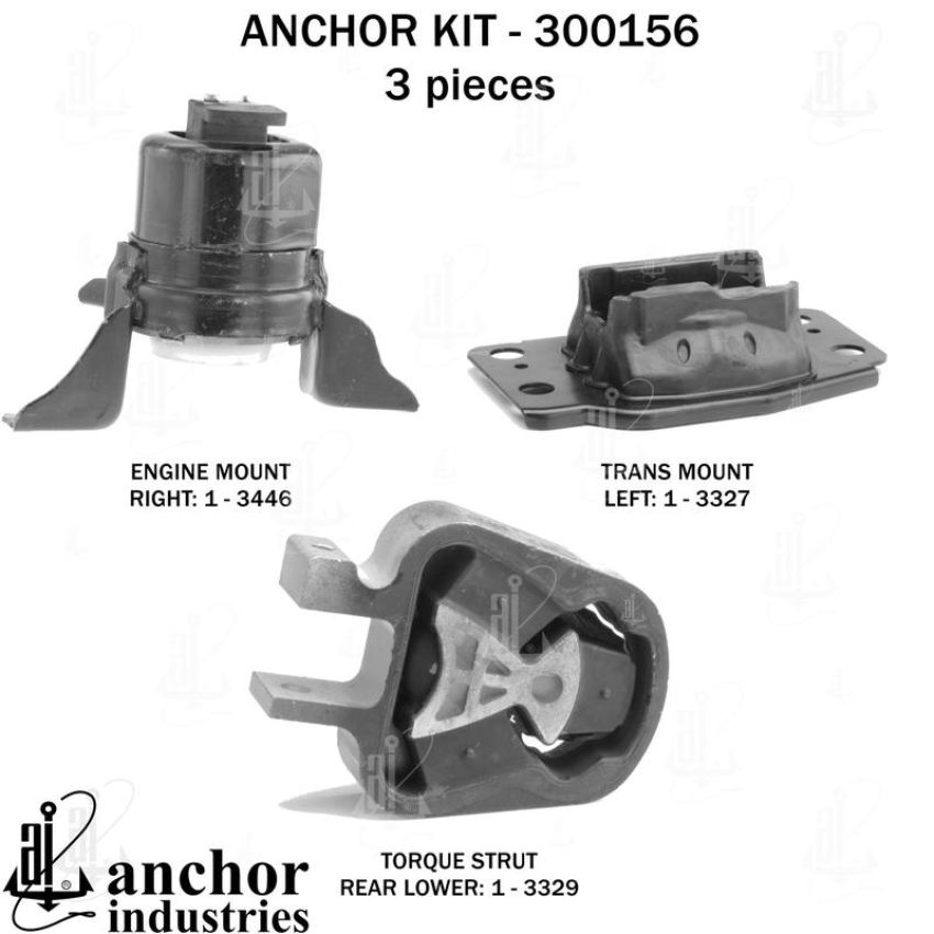 ANCHOR MOUNTS 300156 ENGINE MNT KIT