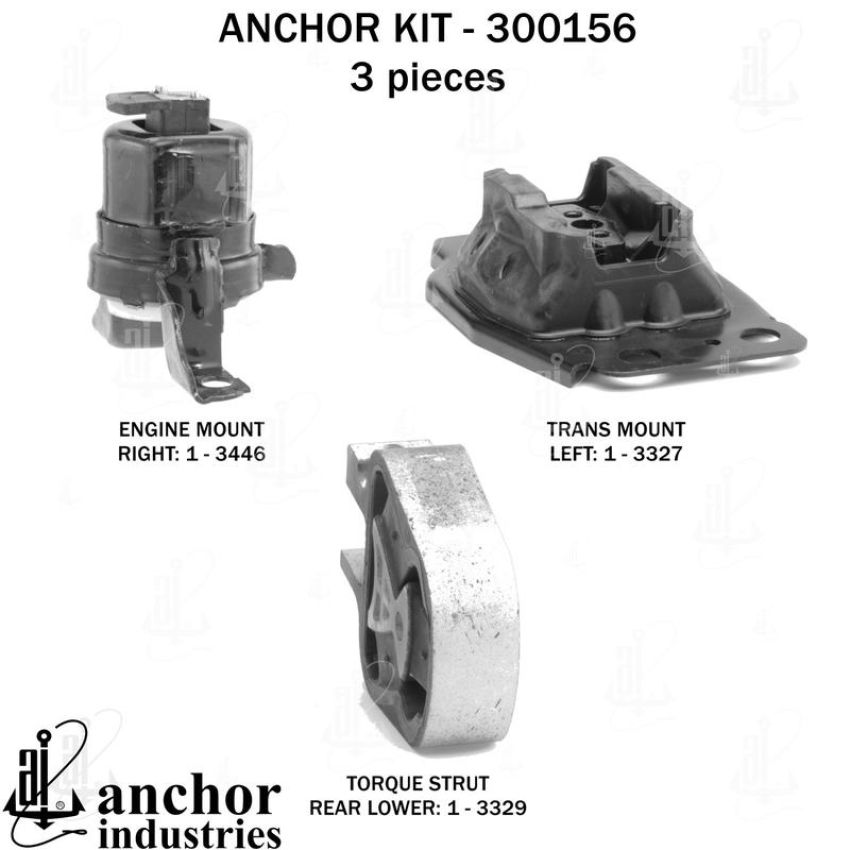 ANCHOR MOUNTS 300156 ENGINE MNT KIT