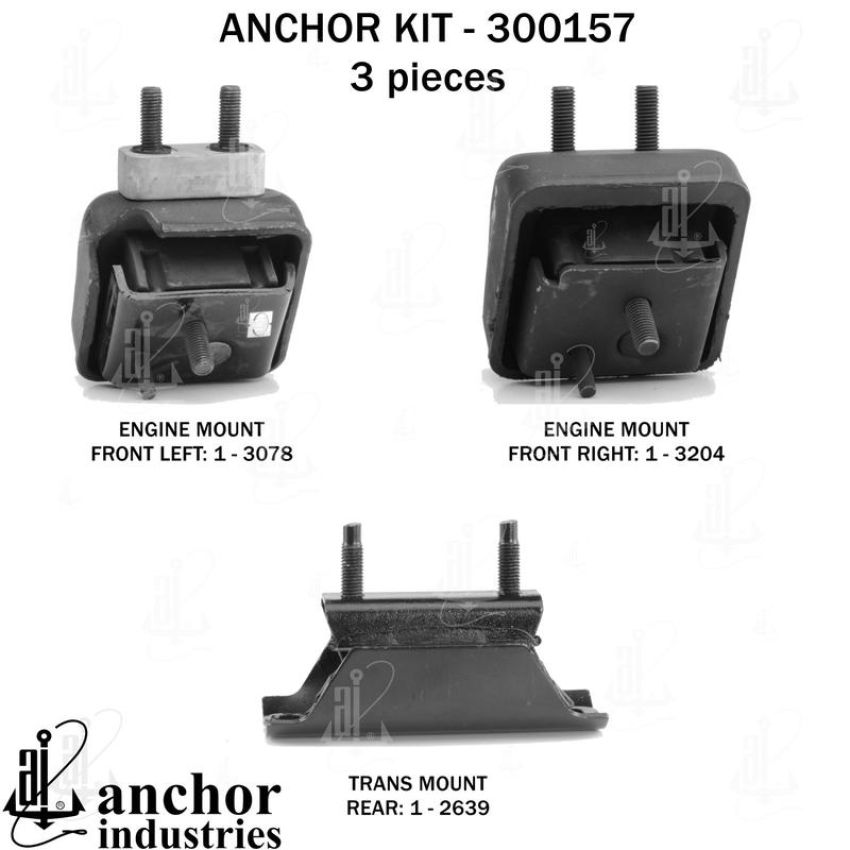 ANCHOR MOUNTS 300157 ENGINE MNT KIT
