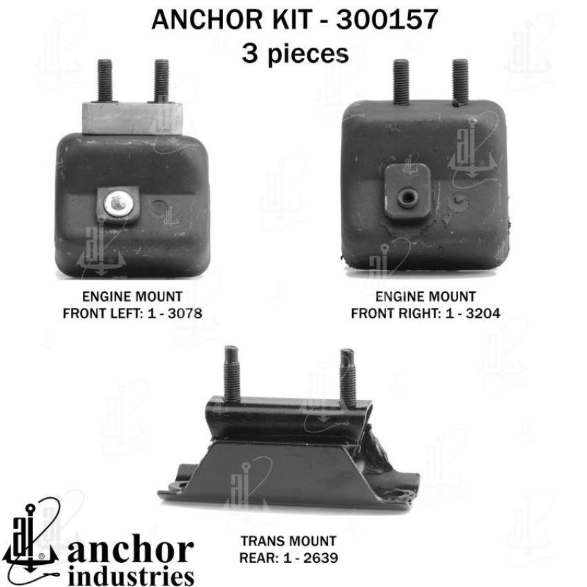 ANCHOR MOUNTS 300157 ENGINE MNT KIT