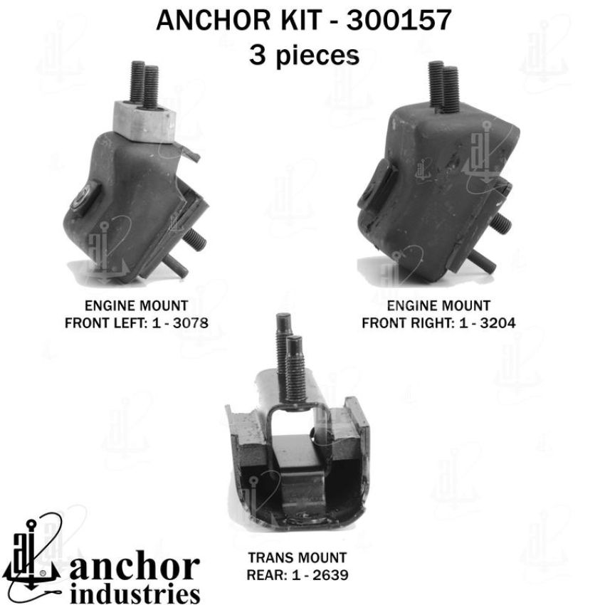 ANCHOR MOUNTS 300157 ENGINE MNT KIT