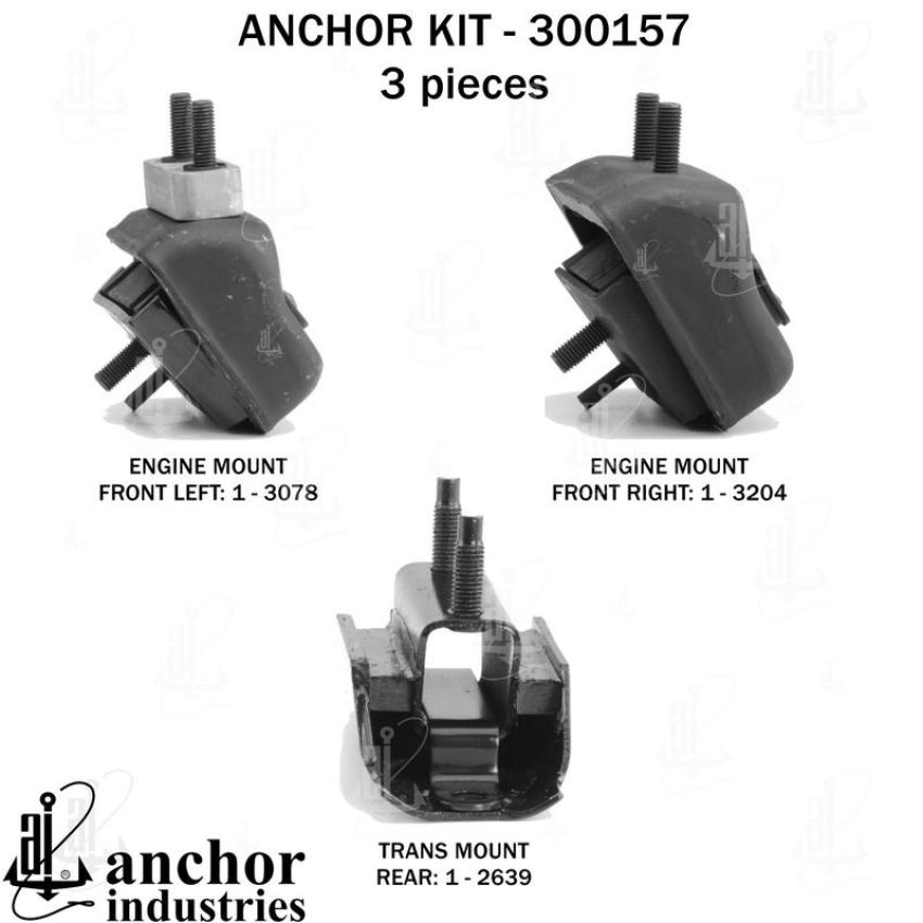 ANCHOR MOUNTS 300157 ENGINE MNT KIT