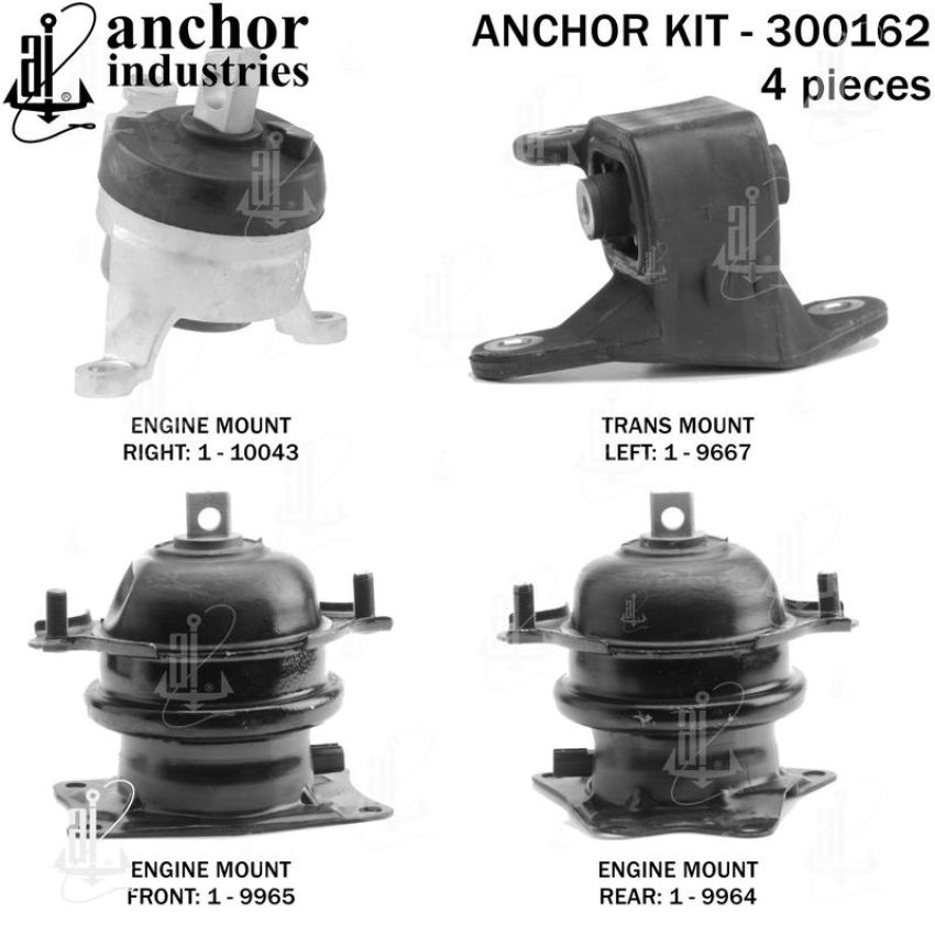 ANCHOR MOUNTS 300162 ENGINE MNT KIT