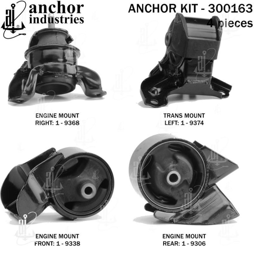 ANCHOR MOUNTS 300163 ENGINE MNT KIT