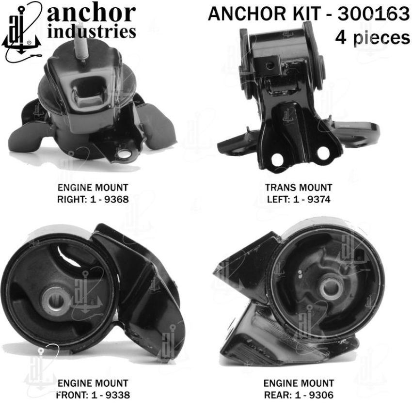 ANCHOR MOUNTS 300163 ENGINE MNT KIT
