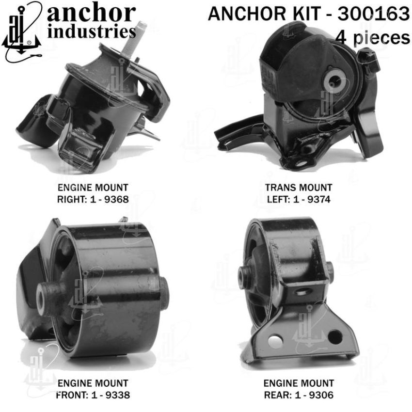 ANCHOR MOUNTS 300163 ENGINE MNT KIT
