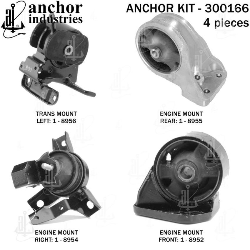 ANCHOR MOUNTS 300166 ENGINE MNT KIT