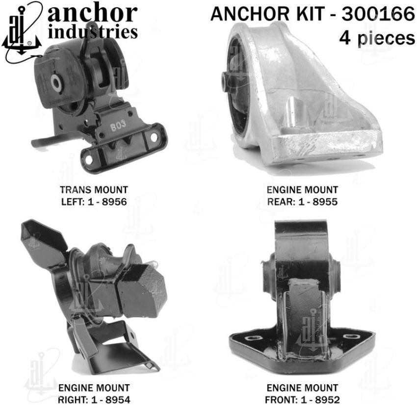 ANCHOR MOUNTS 300166 ENGINE MNT KIT