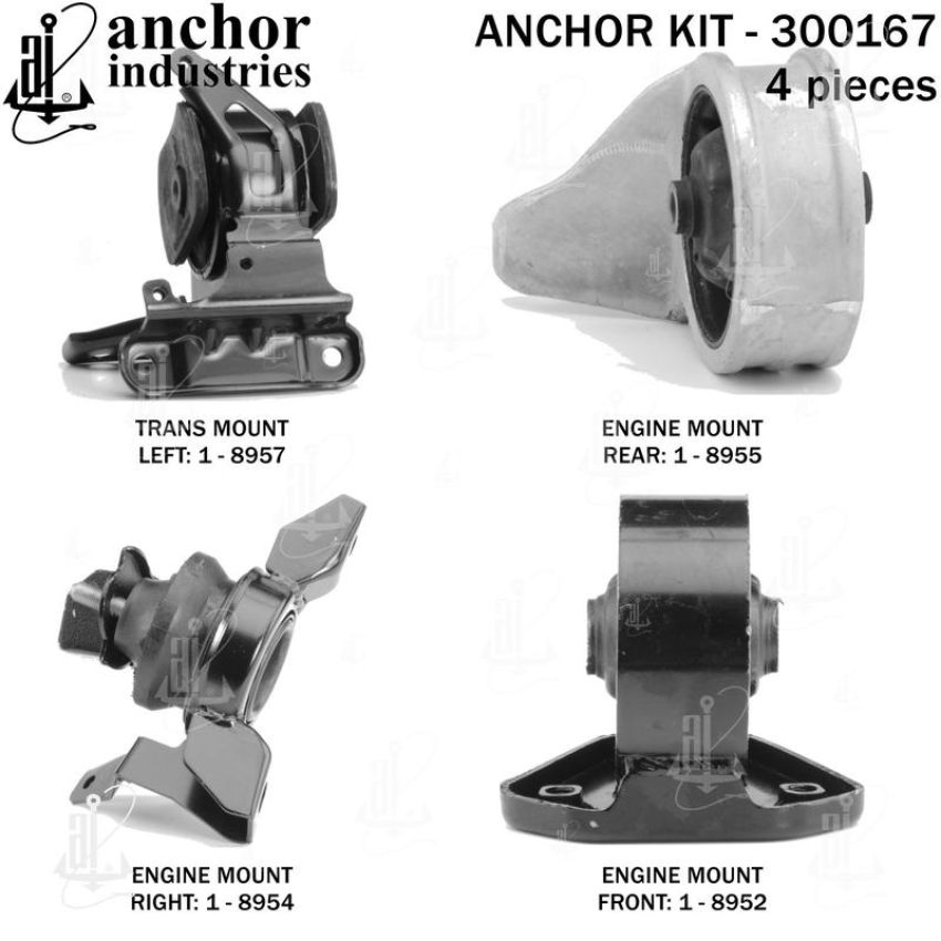 ANCHOR MOUNTS 300167 ENGINE MNT KIT