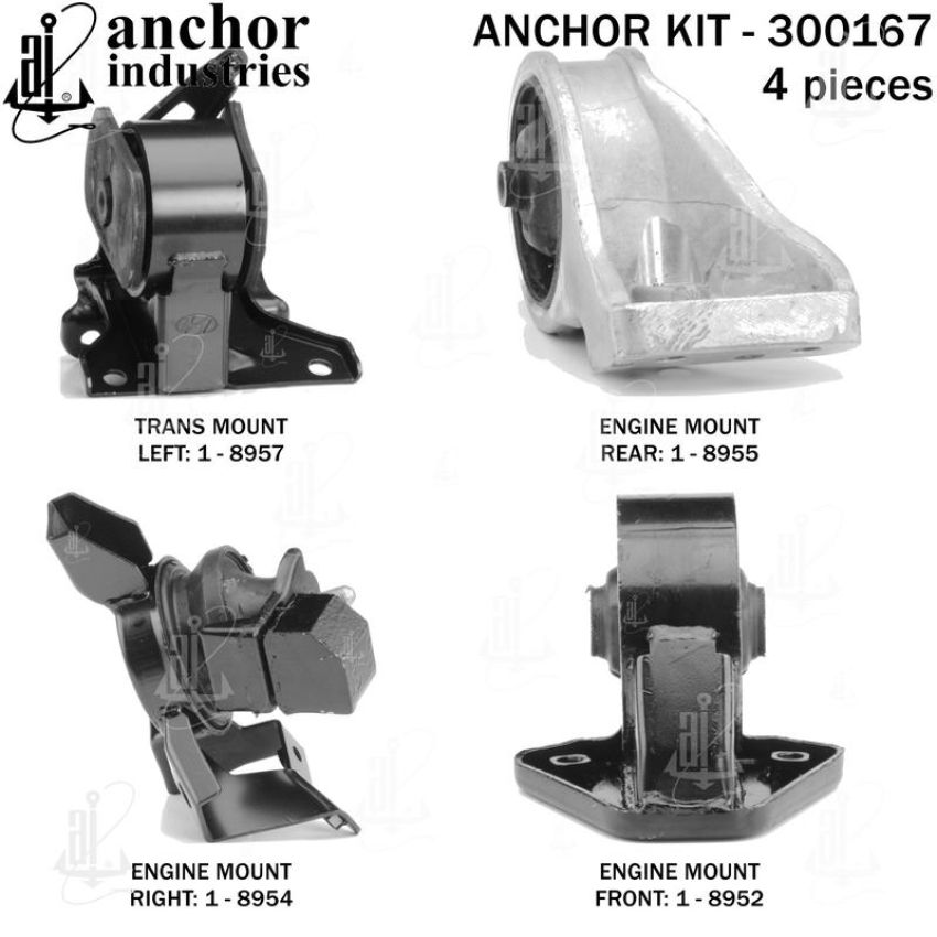 ANCHOR MOUNTS 300167 ENGINE MNT KIT