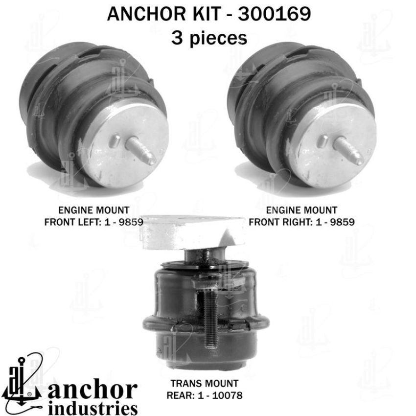 ANCHOR MOUNTS 300169 ENGINE MNT KIT