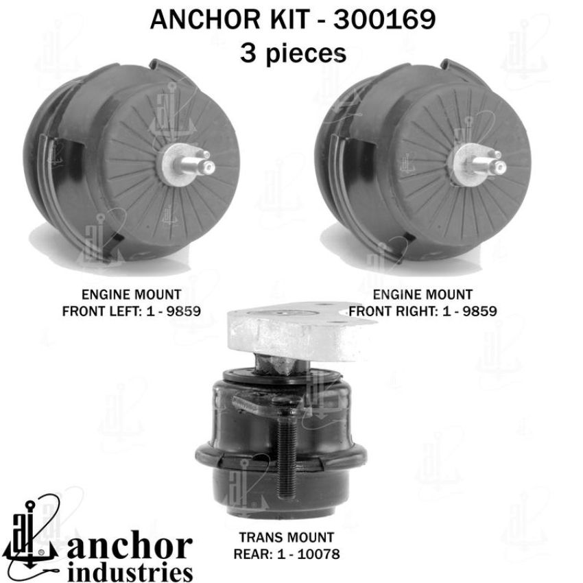 ANCHOR MOUNTS 300169 ENGINE MNT KIT