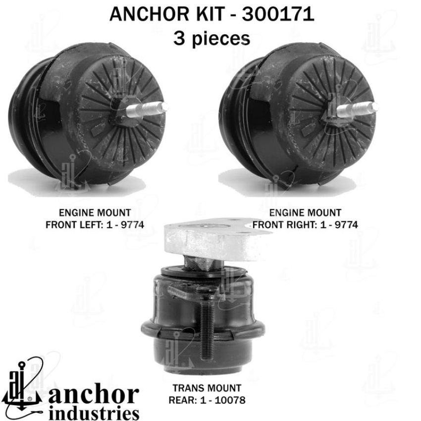 ANCHOR MOUNTS 300171 ENGINE MNT KIT