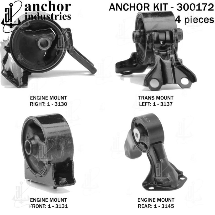 ANCHOR MOUNTS 300172 ENGINE MNT KIT